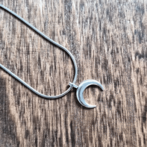Corrente Unissex aço inox  Lua Invertida